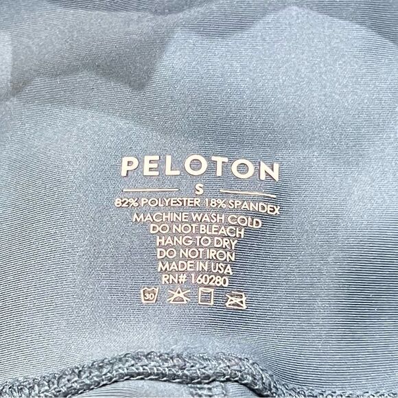 Peloton High Rise Show Up Blue Pocket Leggings Women’s Small - Picture 4 of 5